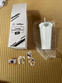 スシロー×ハイキュー‼︎ ストロー付きカップとステッカーセット