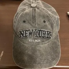 グレー NEW YORK EST.1625 キャップ