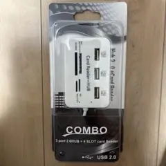 USBハブ 3ポート + カードリーダー 4スロット