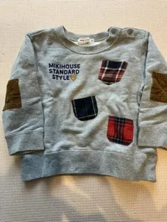 Mikihouse パッチポケット トレーナー 90