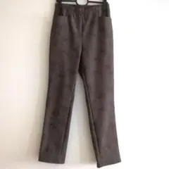 【ダイアアロー】裏起毛カモフラ柄ポケット付きレギンスパンツ　カーキL