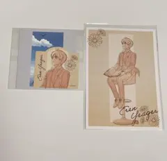 進撃の巨人　エレン　ポストカード&ステッカーセット