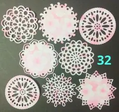 ダイカット　桜　レースペーパー30枚