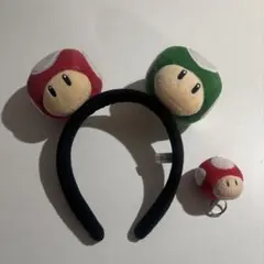 キノピオ カチューシャ リング セット