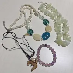 マライカ ネックレス ブレスレット パワーストーン 4点セットのサムネイル