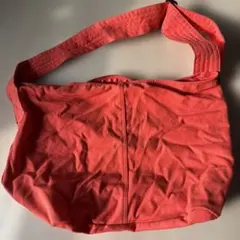 オレンジ キャンバス ショルダーバッグ