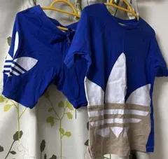 アディダス　100 キッズ 上下セット　Tシャツ　ショートパンツ　セットアップ