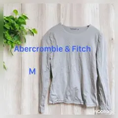 Abercrombie & Fitch グレー 長袖Tシャツ M 輸入古着