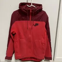 Nike フリースジャケット 赤/ワインレッド