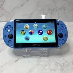 動作品・美品】 PS Vita 2000 アクア ブルー 本体 Sony - メルカリ