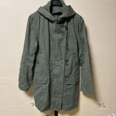 オリーブグリーン フード付き モッズコート