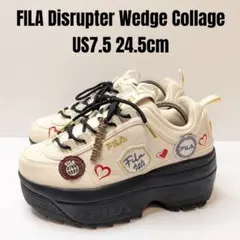 FILA フィラ ディスラプター ウェッジ カレッジ 24.5 厚底スニーカーのサムネイル