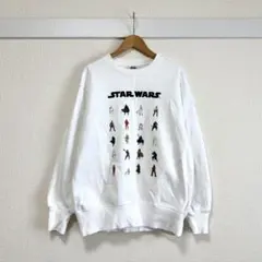 GU スターウォーズ コラボスウェット トレーナー S ホワイト ゆったりのサムネイル