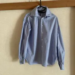 Polo Ralph Lauren 長袖シャツ Oサイズ 青白ストライプ