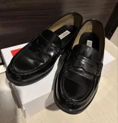 HARUTA ブラック ローファー 3E 25cm