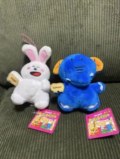 新品タグ付き　たべっ子どうぶつ　ぬいぐるみ　ぞう　うさぎ　2個セット