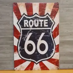 ROUTE 66 レトロ風 ブリキ看板 OK2396