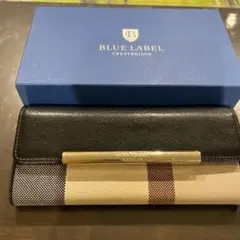 BLUE LABEL CRESTBRIDGE 長財布 チェック柄