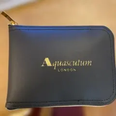 Aquascutum 黒 ジッパー付きエコバッグ