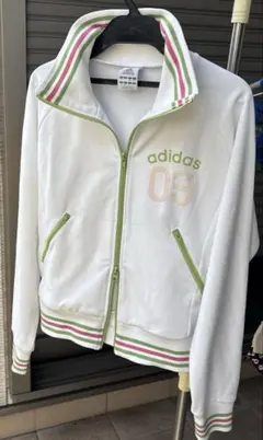 Y2K adidas トラックジャケット ナンバー 平成ギャル Wジップ　00s