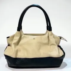 kate spade ケイトスペード バイカラー ハンドバッグ レザー