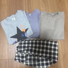 長袖Tシャツ4点セット（星プリント）
