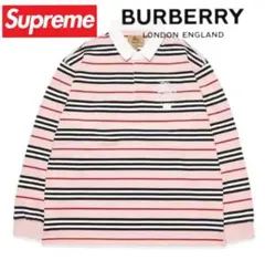 【美品】Supreme Burberry Rugby 【最安値】のサムネイル