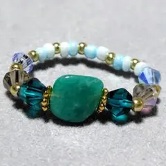 天然石　ビーズリング　561