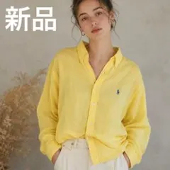 人気POLOポロラルフローレンリネンフレンチシャツブラウス麻100
