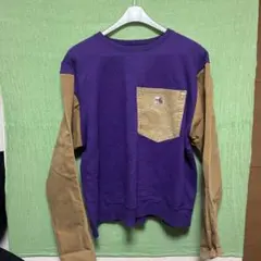 Carhartt パープル ベージュ トレーナー