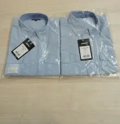 Aitoz 長袖オックスボタンダウンシャツ 2枚セット Lサイズ