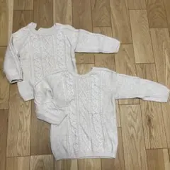 H&M ケーブルニットセーター 2点セット　90と100