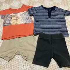 ベビー　Tシャツ　トップス パンツ 半ズボン　4点セット80㎝のサムネイル