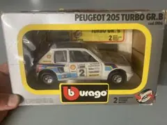 廃盤 レア 新品未使用 ブラーゴ プジョー205 ターボ16 1/25 ミニカー