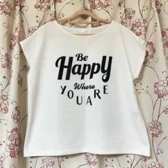NICOLE White タック織りロゴTシャツのサムネイル