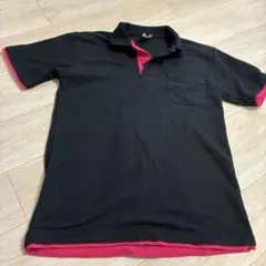 Printstar Pique 半袖ポロシャツ Sサイズ 黒/ピンク