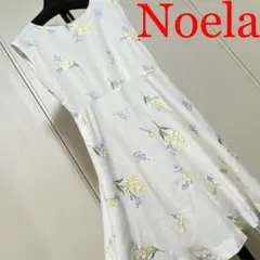 【未使用】ノエラ　花柄ワンピース　フレンチスリーブ　フラワー刺繍ブーケNoela