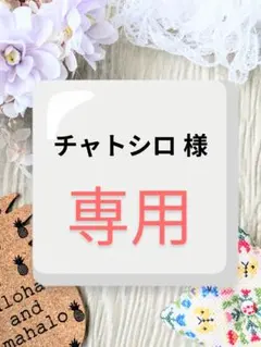 チャトシロ 様　専用ページ