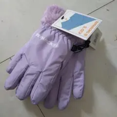 Snowmark キッズ用手袋 パープル 14cm
