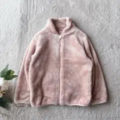 美品(120)キッズ/ボアジャケット/ジャンパー/上着/ブルゾン/もこもこ