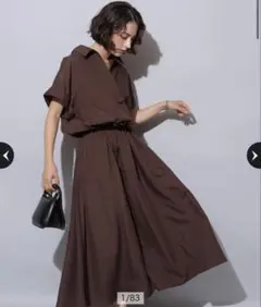 美品✨アルページュストーリー 25SS 半袖ドロストシャツワンピース