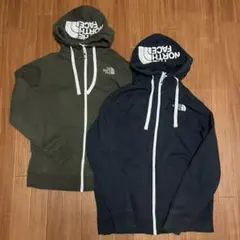 ノースフェイス メンズ★リアビュー フルジップ フーディ パーカー L 2点