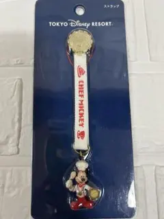 ディズニー　ミッキー　シェフミッキー　ストラップ