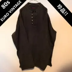 【珍品】80s EURO vintage デザインシャツ プルオーバー