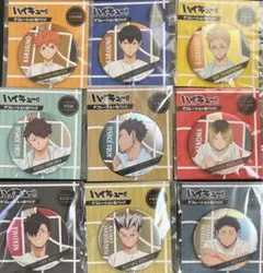 ハイキュー デコレーション缶バッジ コンプ 日向 影山 月島 及川 研磨 赤葦