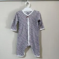 プチバトー 花柄ロンパース 長袖 (6m/67cm)