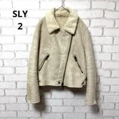 SLY フェイクムートンジャケット　裏ボア　アウター　ベージュ　サイズ2