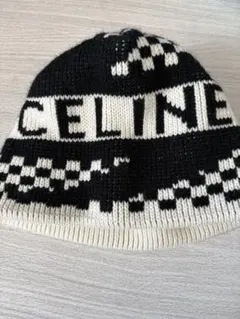 CELINE セリーヌ レッド ロゴ入りニット帽 メンズ K1 CELINE セリーヌ レッド ロゴ入りニット帽 メンズ K1 - メルカリ