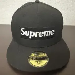 Supreme New Era 59FIFTY キャップ 黒 7 3/8 - メルカリ