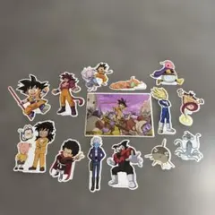 ドラゴンボール ステッカー シール14枚セット